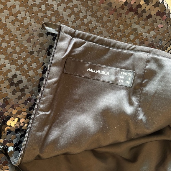 Hallhuber Black Sequin Mini Skirt • NWOT • US 6 / Small • Party Holiday Glam - Picture 7 of 7